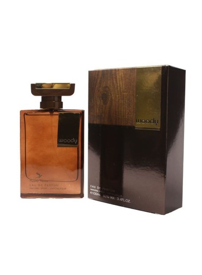 Sainte Valere Woody 100ml Eau de Parfum for Men, Long Lasting Woody Aromatic Spicy Perfume, Bergamot, Black Pepper, Sage, Cedarwood, Vetiver, Lavender, Musk, Amber, Smoky Woods
